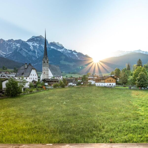 Hotelresort Maria Alm - Alpin Lodges - Aussicht vom Balkon